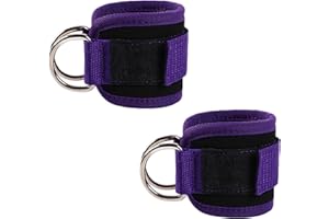 iCovalescent 2 Pezzi Cavigliere Palestra, Cavigliere Cavi Palestra, Cavigliera Sportiva Regolabile, Cavigliera Palestra, Adatto per di Allenamento Glutei e Esercizi Gambe