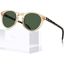 Buy CARFIA Retro Acetate Polarized Mens Sunglasses UV Protection