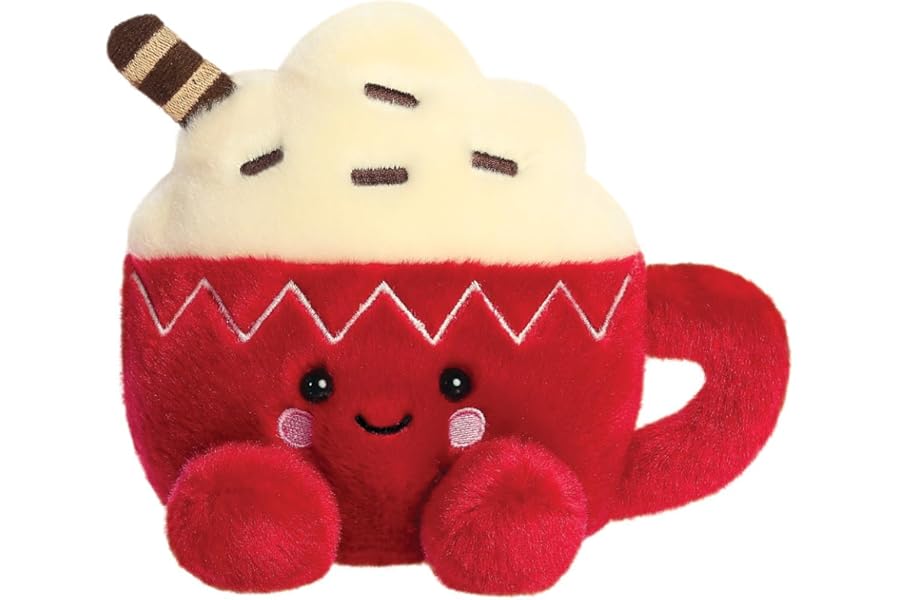 Aurora, 99409, Palm Pals Cassia Hot Cocoa 5In, Soft Toy, Red & white