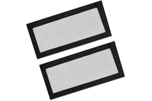 HENGKERCH 2 PCS Car Under Seat Air Vent Cover 25 x 12cm Car Under Air Outlet Cover Anti-Blocking Mesh Protection Cover for Ventilation Grille Compatible with Model Y Model 3 Cover Replacement Ventilation Slots