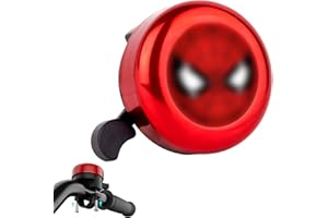 WOZNU Campanello Bicicletta per Bambina Campanello Bici in Metallo per Ragazze Ragazzi Mini Campanello per Bicicletta Scooter Triciciclo Come Regalo per Compleanni Natale Giornata dei Bambini Spider