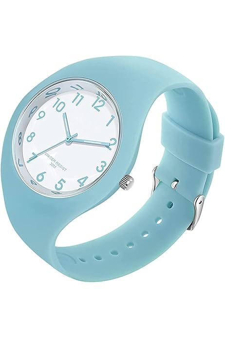 Montre Étanche Findtime - Silicone Analogique Quartz 5ATM - Pour Femme, Enfant, Ado - Colorée