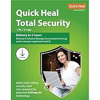 Quick Heal Total Security - 1 PC, 3 Years (Email Delivery in 2 hours- No CD)