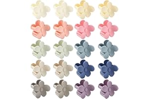 KISSTTA 50 sztuk kolorowych mini spinek do włosów, małe kwiaty, antypoślizgowe spinki do włosów do cienkich, średniej grubości, mocne, mocne spinki do włosów, akcesoria do włosów, prezent