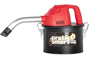 San Marco Aspiracenere portatile aspirapolvere Pratikò Smart 4 lt da 600 W per stufa a pellet