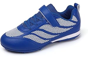 LYKDKAS Boys' Football Boots Kids Girls Astro Turf Junior Football Shoes Soccer Shoes Athletic Sneakers Training Shoes Children's Shoes