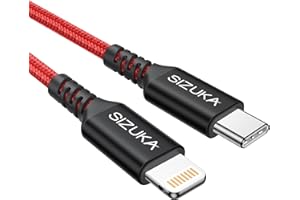 SIZUKA Kabel iPhone 2M Ładowarka do iPhone'a z certyfikatem MFi Kabel Oświetleniowy Nylon Pleciony Lightning Fast Charge dla iPhone 14/13/12/11/Pro/X/XS/XR/8/8 Plus/7/7 Plus/6s/6s Plus/6