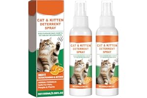 NHPY 2 Stück Beruhigendes Spray für Katzen 100ml für Innen und Außen Halten Sie Katzen fern für Pflanzen Sofas, Böden, Möbel, Schützt Ihr Zuhause