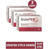Sidefer Demir ve Vitamin İ&ccedil;eren Takviye, 14 mg, 3x20 Stik