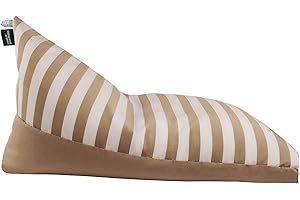 HAPPERS Puff Pirámide XXL Toldotex para Exterior o Interior Beige