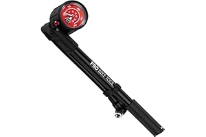 Pro Bike Tool Hochdruck Dämpferpumpe für MTB, Rennrad und Motorrad - High-Pressure Pump bis 300 PSI/20 Bar für Federung und D