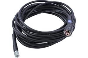 AIM Tools 9M Tubo di Ricambio per Idropulitrice ad Alta Pressione con Connessioni M22 14 mm e M14 x 1,5, Tubo di Prolunga per Lavaggio Auto e Pulizia del Giardino