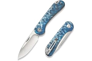 CIVIVI Elementum Slip Joint Taschenmesser Klappmesser 7,52 CM 14C28N Klinge Resin Griff, Outdoor EDC-Messer C18062AJ-4