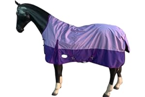 eQuitack Your Passion Is Our Mission Pferdedecke Weidedecke Regendecke Outdoor Decke mit Fleece Lining Highneck Lavendel/Lila 135cm