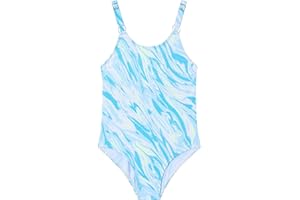 Ewbob Girls One Piece Swimsuit Swimwear Swimming Costume Beach Bathing Suit for Kids Age 5-14 Years