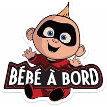Autocollant Bébé à Bord - Version Wolverine Marvel Pour Une Touche Fun En Voiture