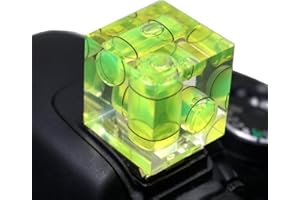 FOTYRIG Fotocamera Copertura Hot Shoe 3 torcia Axis con la bolla di livello di spirito per Canon Nikon Panasonic Fujifilm Olympus Pentax Sigma DSLR/SLR/EVIL