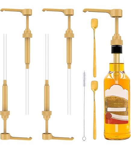 Lot De 4 Pompes Doseuses Pour Bouteille 1000 Ml - Pompe à Sirop 4 Cm³ - Filetage 28/410 - Distributeur Réutilisable Blanc - Shampoing Savon Lotion