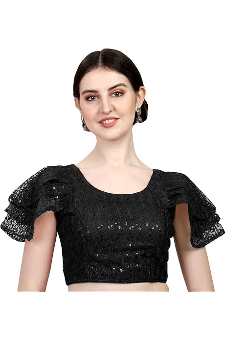 net ruffle top