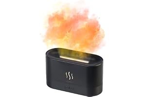 Carlo Milano aromadiffusor: Ultraljuds luftfuktare, svart, justerbar LED-låg, USB-driven (doftlampa, luftfuktare med LED, bab