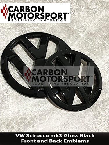 Manufacturer Logo Scirocco Black Gloss Front Bonnet Badgetailgate Boot Rear Emb PIM Sales