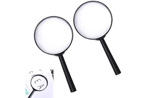 BEEJUNE 2 Stück Lupen, Kinder-Lupen, Lupe Kinder, Kinder Lupe, Lupe Kinder Forscher, Lupen Kinder, Kinder Lupe, Kinderlupe, Spielzeug Mitgebsel Für Kinder Aus Kunststoff Acryl Party