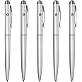 TopHomer Invisible Ink Pen, Spy Pen With UV Light, Multifunction Security Marker LED UV Light Marker, Ballpoint Creative Secret Pen School Office Supplies (5PCS Pen)