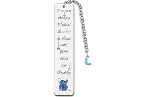 FCZIVA Bookmarks A to Z Initial Letter Inspirational 26 Alphabet Birthday Christmas Gifts Friend Son Daughter Motivational Keepsake Graduation Positive Personalised Women Men Valentine's Day Present (L)