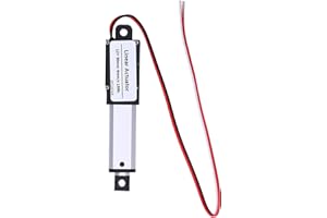SPACNANA Elektrischer Linearantrieb, Mini-elektrische Linearantriebe, 30 Mm Hub, DC 12 V, Wasserdicht, Hochgeschwindigkeits-Linearantrieb, Kurzschluss (Hub 30 mm – 4 mm/s – 150 N)