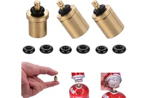SquEqu Gaspåfyllningsadapter för Thermacell-patron med 3 delar, gas-tank, gas, tank, gas, tank, för camping, vandring, gas, tank, gas, tank, gashylsa