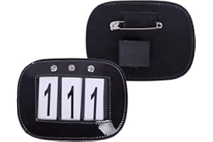 Equipride Bling Leather Bridle Number Holders Crystals for Dressage Showing Comps SET OF 2 (Black)