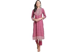 KARTUTVA Kurti Set für Damen, indisches Partykleid, Kurta mit Palazzo-Hose, Hosen-Set für Damen