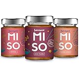 Fairment Miso Probierpaket - 3 Sorten unpasteurisierte Misopaste im Glas je 200g Genmai, Shiro Koshi und Aka Tsubu Miso