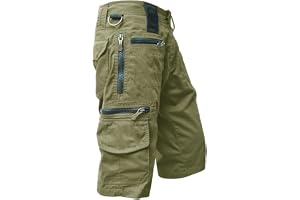 Herr 3/4 capri last långa shorts avslappnad passform under knät casual taktiska shorts bomull vardagliga arbete säckiga korta byxor