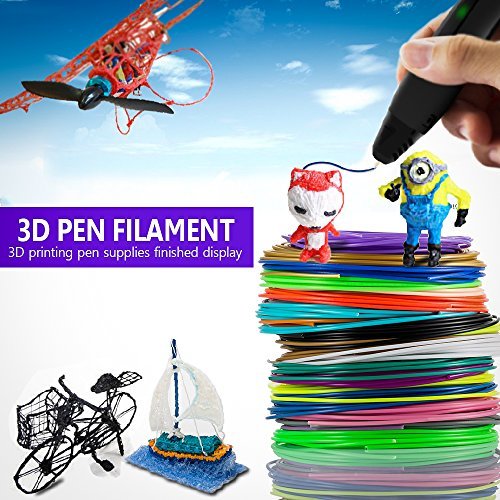 3D Print Filament, DIKI 3D Drucker Filament 3D Druck Filament 3D Pen Glühfaden Refills 20 PCS Filament Materrial 1.75MM 5M PLA für 3D Drucker Stift 3D Print Pen 3D Stift 3D Drucker - 7