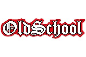 EASYDRUCK24DE 'Adhesivo "Oldschool, 15 x 3 cm, isecur®, art. coche _ 033 _ 15 x 3, außenklebend para coche, camión, Moto, Art-Land, Mofa, Roller, vehículos, UV y RESISTENTE a la intemperie, para waschanlagen Adecuado