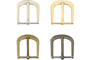 BONGSHAKALAKA 4 Stück Gürtelschnalle 30mm Quadratische Gürtelschnalle Aus Zinklegierung 4 Farben Klassische Gürtelschnalle Gürtelschnalle Aus Edelstahl Ersatz Gürtelschnalle Für Herren Quadratisch