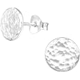 Boucles D'oreilles Lapin Argent Sterling 925 Laimons - Pour Fille, Paillettes, 9mm, Fermoir Magnétique
