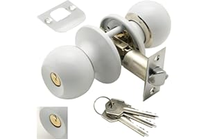 WOLFPACK LINEA PROFESIONAL Pomo Puerta Wolfpack Con Llave Ambos Lados Blanco