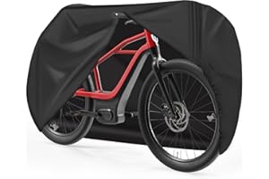 Zettum Funda para Bicicleta para 1 Bicicletas, 600D, Almacenamiento al Aire Libre, Impermeable y Resistente, Funda Grande para 3 Bicicletas eléctricas, Bicicleta de montaña, Bicicleta de Carretera