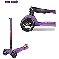 Micro® Maxi Deluxe Plegable, El Original. Patinete 3 Ruedas, 5-12 Años, Peso 2,5kg, Carga Máx 70Kg, Altura 67-91 cm, Platafor