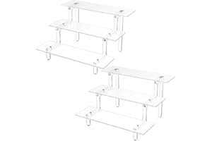 Grarry Cupcake Ständer, 30CM Acryl Display Ständer, Funko POP Ständer, Acrylstände Dessert Ständer, Acryl Riser Display Regal für Figuren Schmuck Lippenstift Nagellack Schrank, Gewürze Gestell