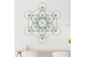 HAUPTSACHEBEKLEBT KIWISTAR Metatrons Sticker mural en 6 tailles – Sticker mural – Décoration de cuisine, salon, chambre à coucher, salle de bain