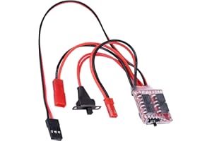 DRFEIFY RC voiture ESC, contrôleur de vitesse électronique de carte PCB Brushed 20A avec frein pièce de rechange pour voiture/bateau RC