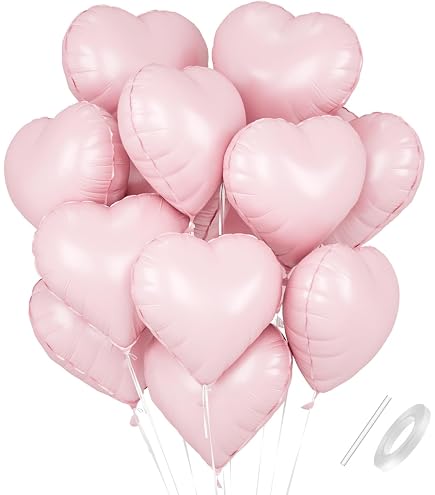 Folat 63793 Romantischer Love Folienballon – Ombre Love, 3 Herzen, 77 Cm Für Valentinstag & Hochzeit