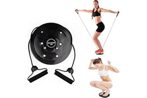 DNSHAN Disque de torsion de taille, chuchotement de taille, disque de torsion de la taille – Plateau tournant de fitness pour entraînement à la maison, grande surface granulaire avec pédale de torsion de la