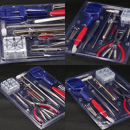 DIKETE® 16 tlg. Uhrenwerkzeug Set Uhrenmacher Feinmechanik Werkzeug Reparatur Set Uhr Öffner Werkzeug Kit Reparatur Pin Neu - 8