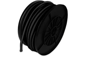 TECPLAST Sandow élastique Noir 25 mètres 9SW - Qualité PRO - Tendeur pour bâche de diamètre 9 mm