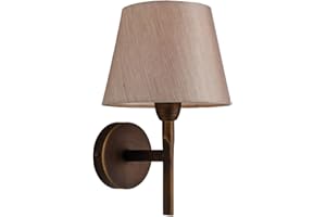 Firstlight Products Transition Single Wall, Metal, E14, 40 W, Bronze with Oyster Shade