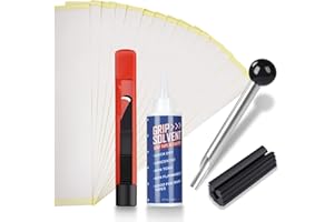 LZFAN Kit de réparation de golf avec 15 rubans, pince d'étau et lame à crochet inclus, parfait pour les conducteurs de golf, les cales, les fers à repasser, la réparation d'arbre de putter